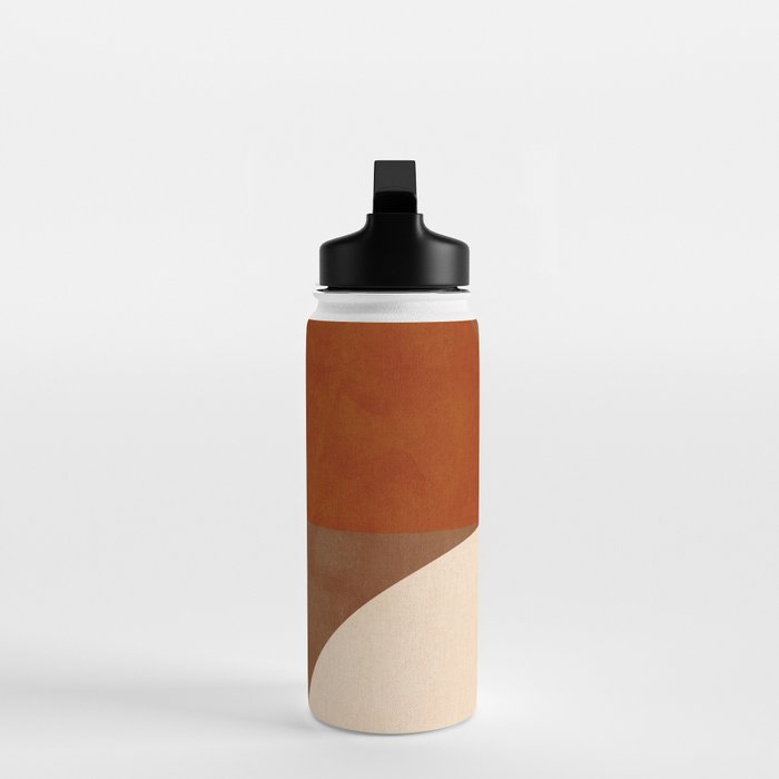 abstract retro shapes earthy 13 Water Bottle Gallery Image 3