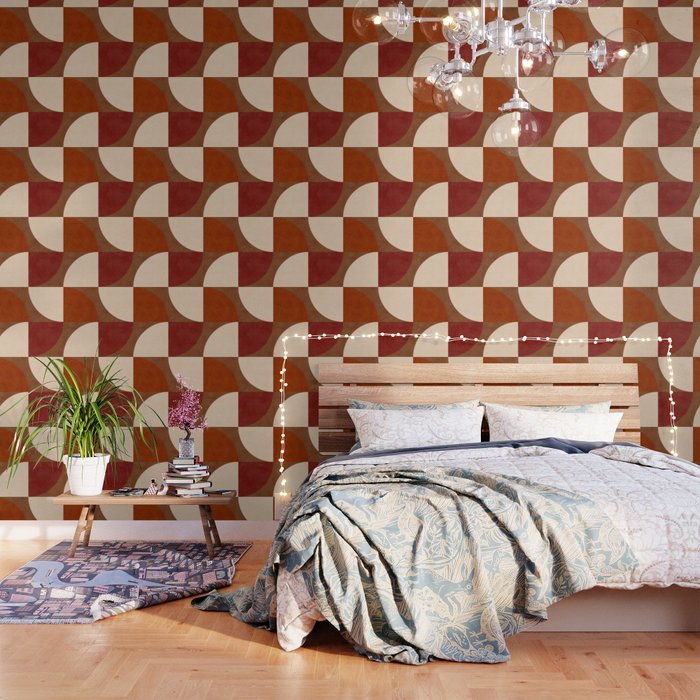 abstract retro shapes earthy 13 Wallpaper Gallery Image 1