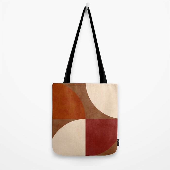 abstract retro shapes earthy 13 Tote Bag Gallery Image 2