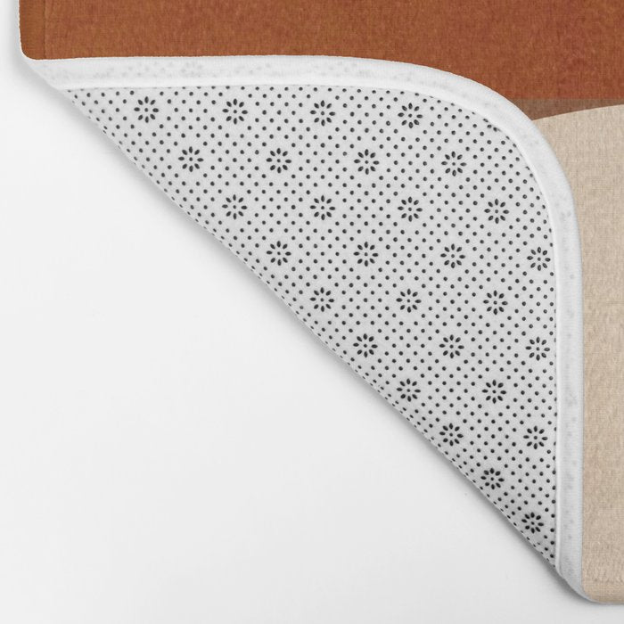 abstract retro shapes earthy 13 Bath Mat Gallery Image 2