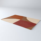 abstract retro shapes earthy 13 Rug Gallery Image 3