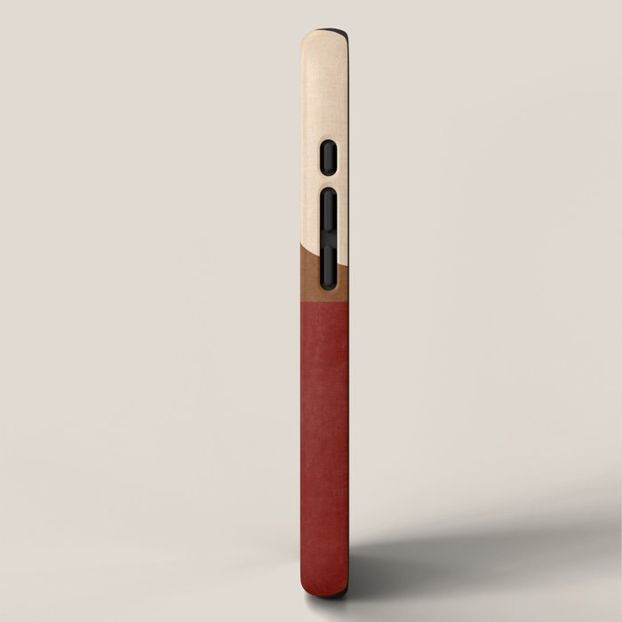abstract retro shapes earthy 13 iPhone Case Gallery Image 2