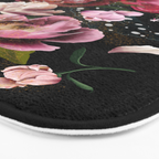 Black Peonies Explosion Bath Mat Gallery Image 3