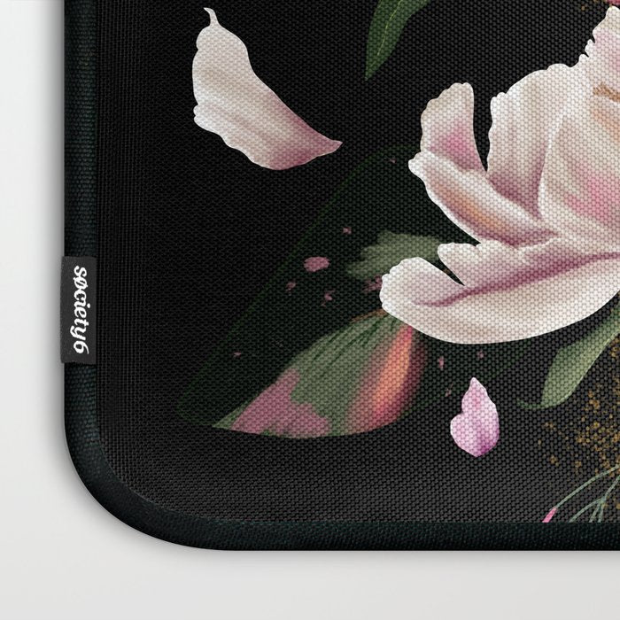 Black Peonies Explosion Laptop Sleeve Gallery Image 3