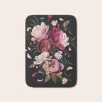 Black Peonies Explosion Bath Mat Gallery Image 1