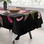 Black Peonies Explosion Tablecloth Gallery Image 3