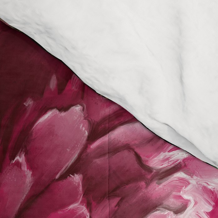 Black Peonies Explosion Comforter Gallery Image 4