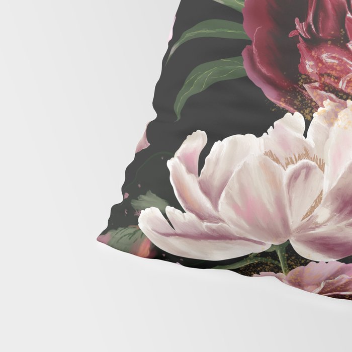 Black Peonies Explosion Pillow Sham Gallery Image 4