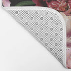 Black Peonies Explosion Bath Mat Gallery Image 2