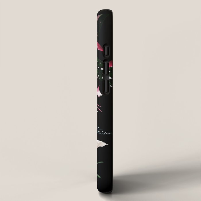 Black Peonies Explosion iPhone Case Gallery Image 2