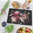 Black Peonies Explosion Cutting Board Gallery Image 2