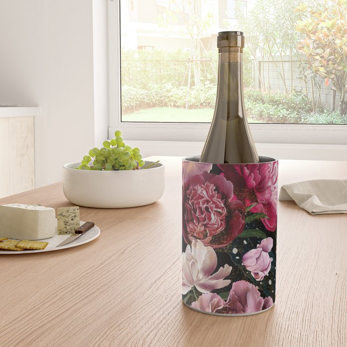 Black Peonies Explosion Wine Chiller Gallery Image 4