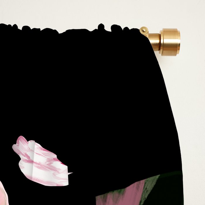 Black Peonies Explosion Window Curtain Gallery Image 2