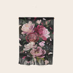 Black Peonies Explosion Wall Hanging Gallery Image 1