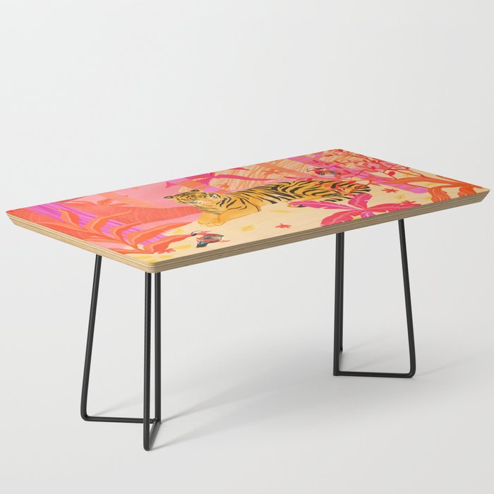 Tiger and Mandarin Ducks Coffee Table Gallery Image 1