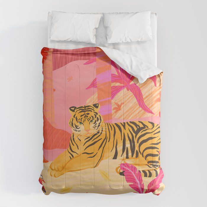 Tiger and Mandarin Ducks Comforter Gallery Image 6