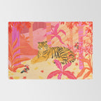 Tiger and Mandarin Ducks Rug Gallery Image 2