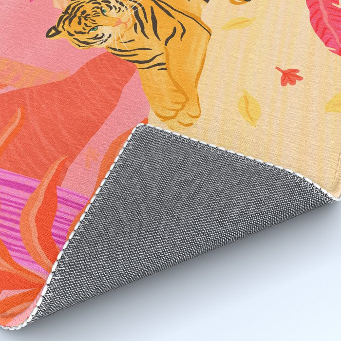 Tiger and Mandarin Ducks Rug Gallery Image 4