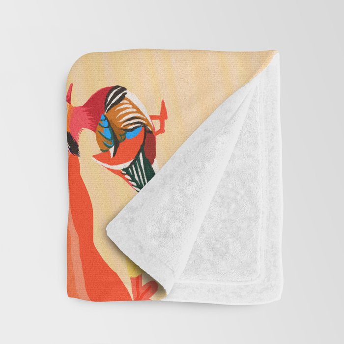 Tiger and Mandarin Ducks Throw Blanket Gallery Image 3