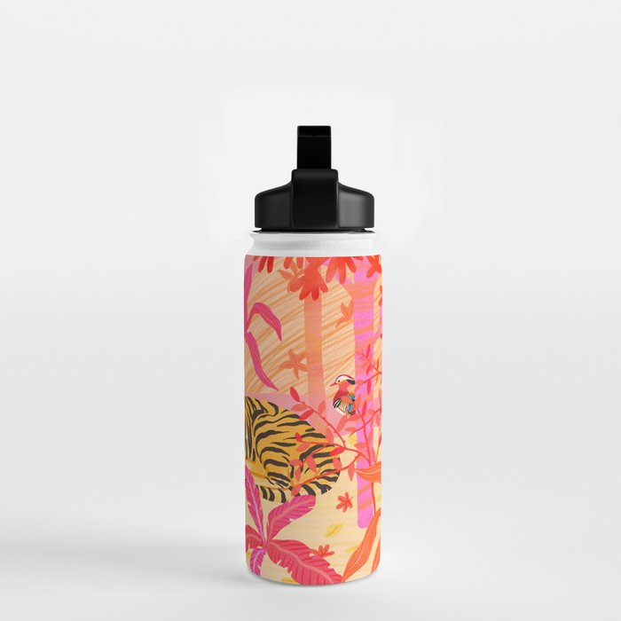 Tiger and Mandarin Ducks Water Bottle Gallery Image 2