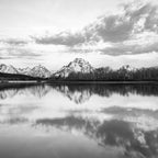 Grand Teton Black & White Wyoming National Park Oxbow Bend Landscape Coffee Mug Gallery Image 2