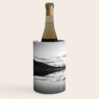 Grand Teton Black & White Wyoming National Park Oxbow Bend Landscape Wine Chiller Gallery Image 2