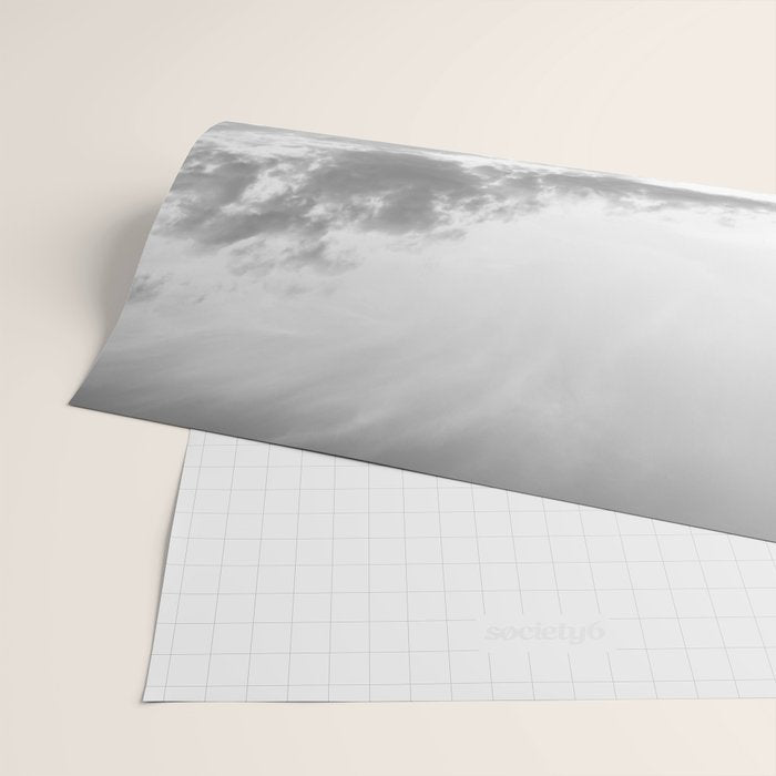 Grand Teton Black & White Wyoming National Park Oxbow Bend Landscape Wrapping Paper Gallery Image 2