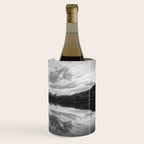 Grand Teton Black & White Wyoming National Park Oxbow Bend Landscape Wine Chiller Gallery Image 3
