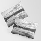 Grand Teton Black & White Wyoming National Park Oxbow Bend Landscape Pillow Sham Gallery Image 3