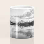 Grand Teton Black & White Wyoming National Park Oxbow Bend Landscape Coffee Mug Gallery Image 4