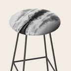 Grand Teton Black & White Wyoming National Park Oxbow Bend Landscape Stool Gallery Image 2