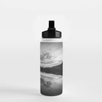 Grand Teton Black & White Wyoming National Park Oxbow Bend Landscape Water Bottle Gallery Image 2