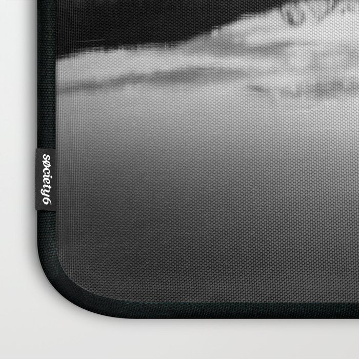 Grand Teton Black & White Wyoming National Park Oxbow Bend Landscape Laptop Sleeve Gallery Image 3