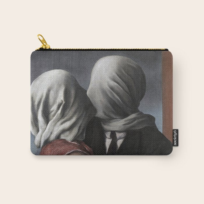 The Lovers II (Les Amants) 1928, Artwork Rene Magritte For Prints, Posters, Shirts, Bags Men Women K Carry All Pouch Gallery Image 1