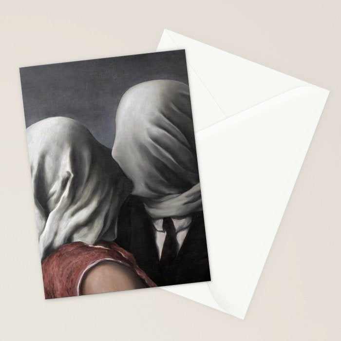 The Lovers II (Les Amants) 1928, Artwork Rene Magritte For Prints, Posters, Shirts, Bags Men Women K Stationery Card Gallery Image 2