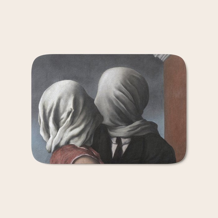 The Lovers II (Les Amants) 1928, Artwork Rene Magritte For Prints, Posters, Shirts, Bags Men Women K Bath Mat Gallery Image 1