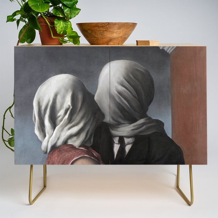 The Lovers II (Les Amants) 1928, Artwork Rene Magritte For Prints, Posters, Shirts, Bags Men Women K Credenza Gallery Image 1
