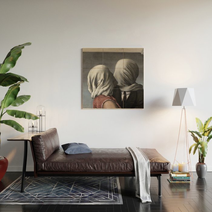 The Lovers II (Les Amants) 1928, Artwork Rene Magritte For Prints, Posters, Shirts, Bags Men Women K Wood Wall Art Gallery Image 2