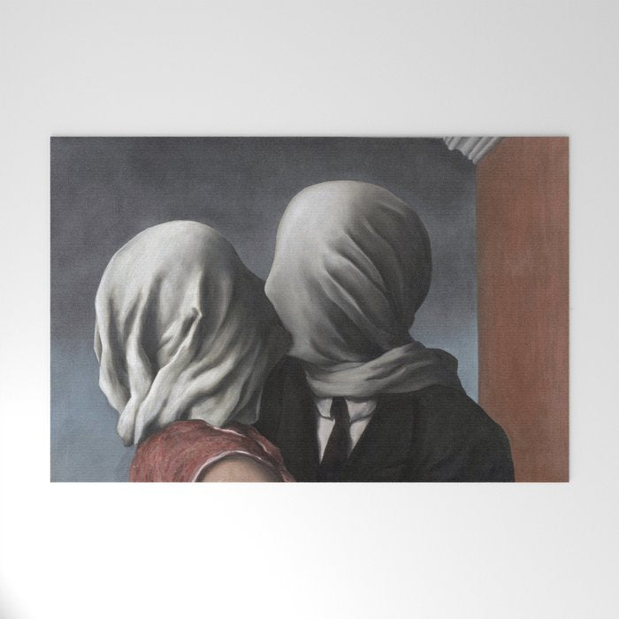 The Lovers II (Les Amants) 1928, Artwork Rene Magritte For Prints, Posters, Shirts, Bags Men Women K Welcome Mat Gallery Image 1
