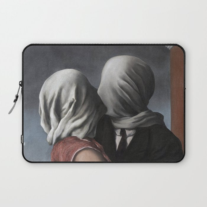The Lovers II (Les Amants) 1928, Artwork Rene Magritte For Prints, Posters, Shirts, Bags Men Women K Laptop Sleeve Gallery Image 1