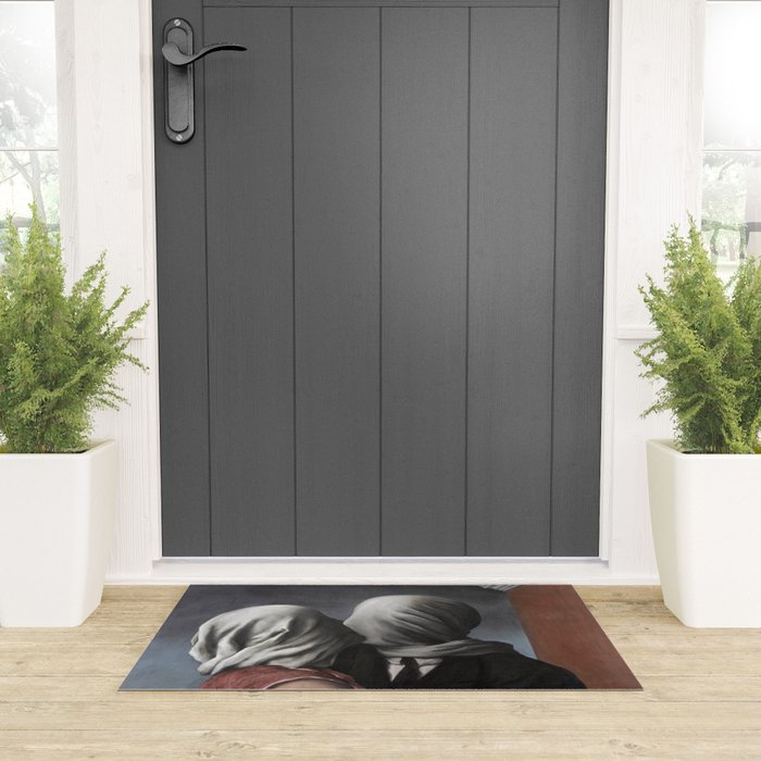 The Lovers II (Les Amants) 1928, Artwork Rene Magritte For Prints, Posters, Shirts, Bags Men Women K Welcome Mat Gallery Image 3