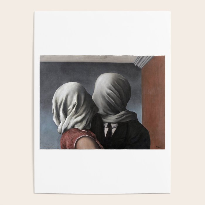 The Lovers II (Les Amants) 1928, Artwork Rene Magritte For Prints, Posters, Shirts, Bags Men Women K Poster Gallery Image 4