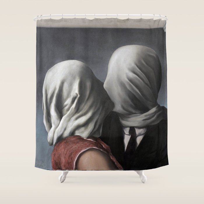 The Lovers II (Les Amants) 1928, Artwork Rene Magritte For Prints, Posters, Shirts, Bags Men Women K Shower Curtain Gallery Image 1