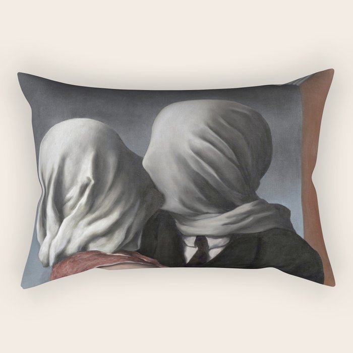 The Lovers II (Les Amants) 1928, Artwork Rene Magritte For Prints, Posters, Shirts, Bags Men Women K Rectangular Pillow Gallery Image 2