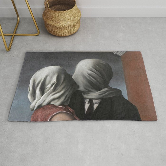 The Lovers II (Les Amants) 1928, Artwork Rene Magritte For Prints, Posters, Shirts, Bags Men Women K Rug Gallery Image 1
