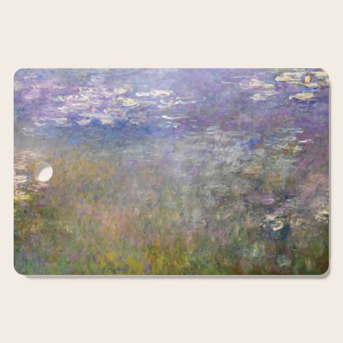Water Lilies Painting by Claude Monet Cutting Board Gallery Image 1