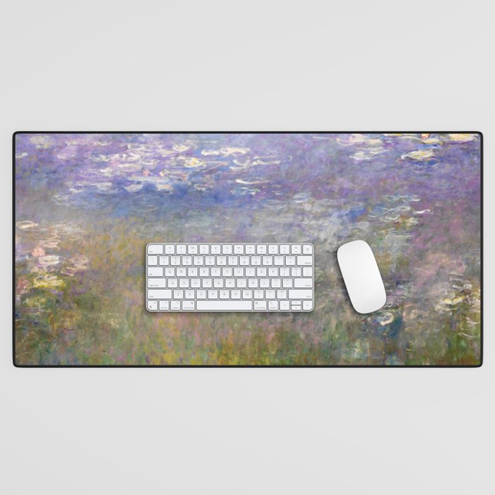 Water Lilies Painting by Claude Monet Desk Mat Gallery Image 1