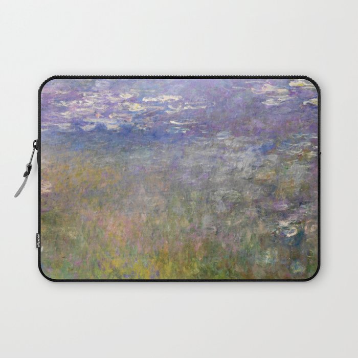 Water Lilies Painting by Claude Monet Laptop Sleeve Gallery Image 1