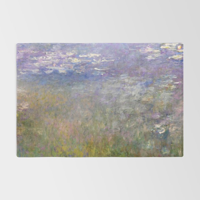 Water Lilies Painting by Claude Monet Rug Gallery Image 2