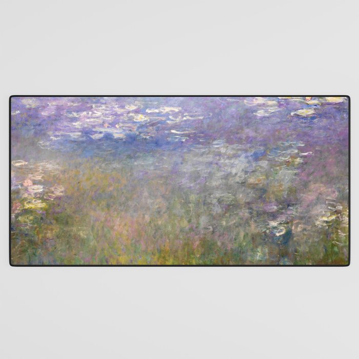 Water Lilies Painting by Claude Monet Desk Mat Gallery Image 3